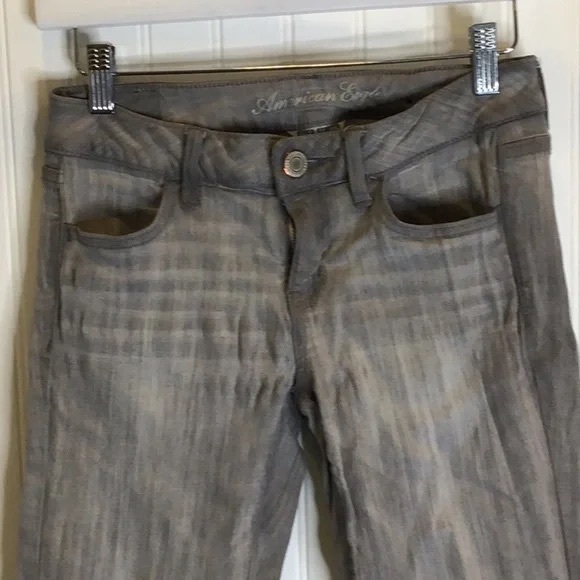 💖 American Eagle | 🦅 Jegging Grey Stretch Size 4 - Picture 4 of 11
